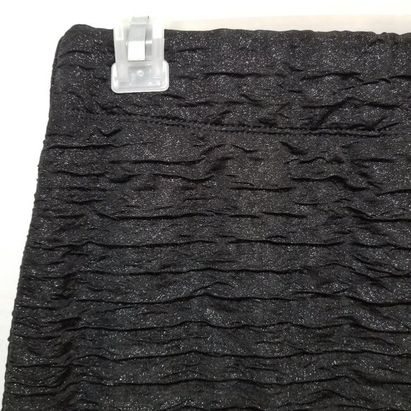 Nollie skirt Medium glittery metallic weave textured elastic pull on waist lined - Picture 8 of 13